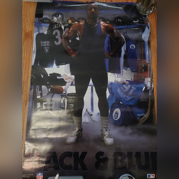 VINTAGE BO Jackson Poster MLB Sports - Picture 1 of 4